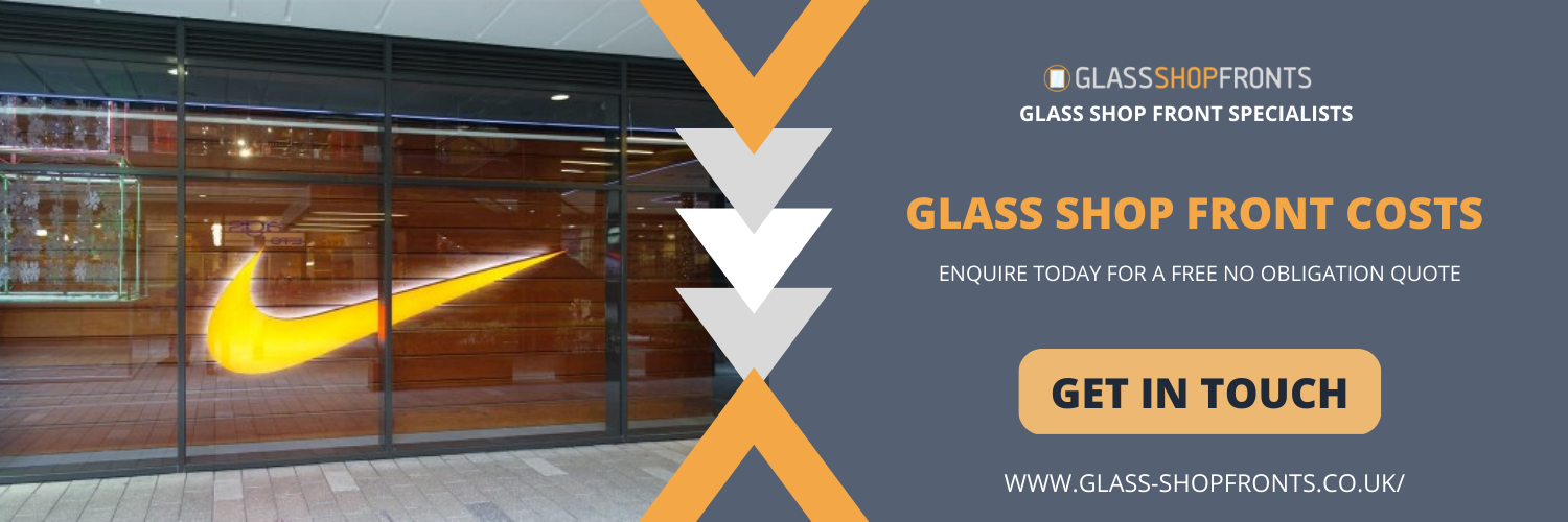 glass shop front costs Golborne